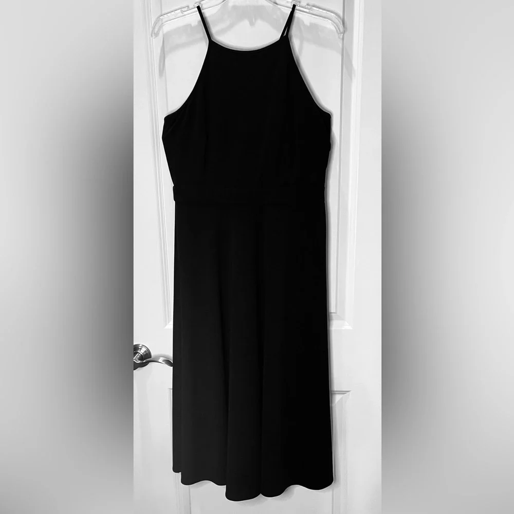 Ann Taylor Black A-line Maxi Dress Sleeveless Sz 8 - Picture 1 of 5